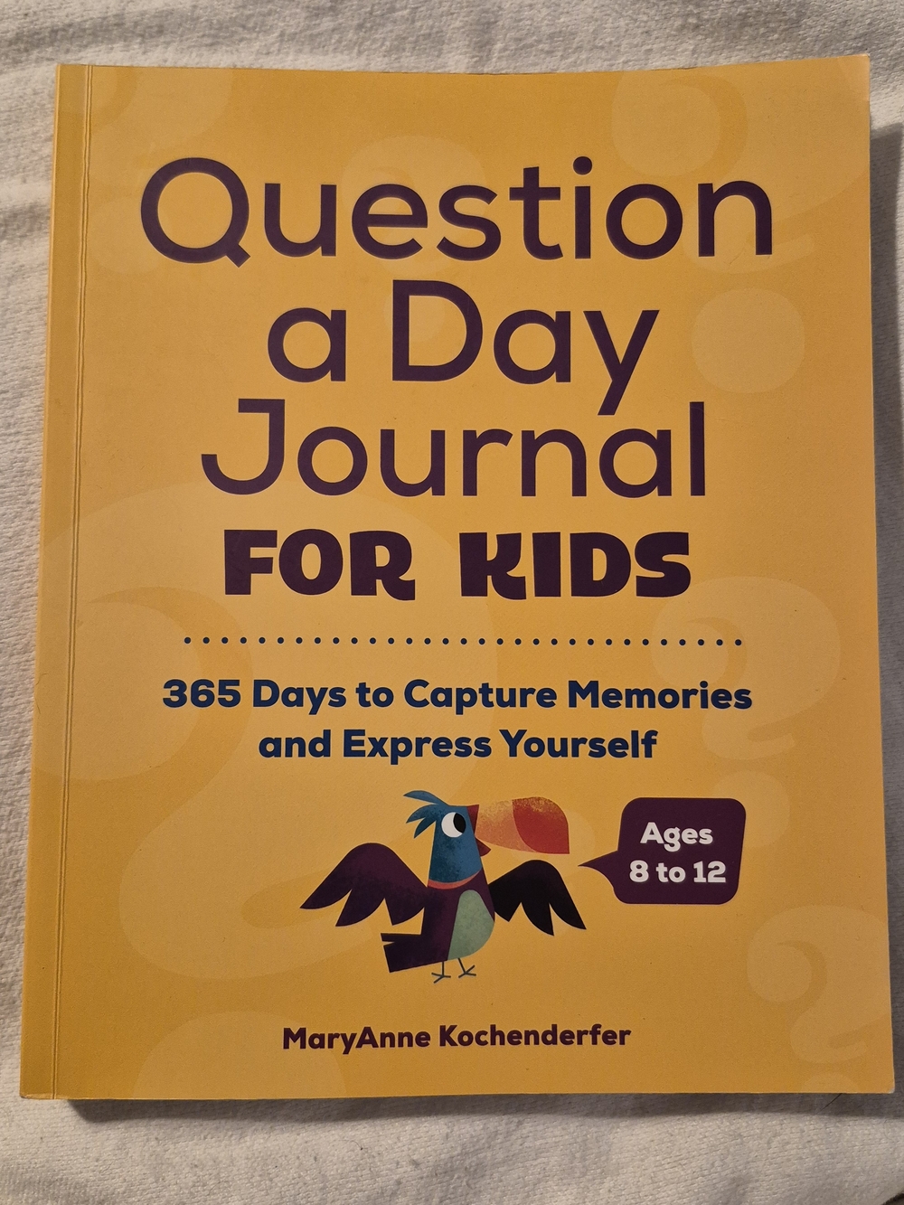 Question a Day Journal for Kids — Yellow Daily Prompt Book